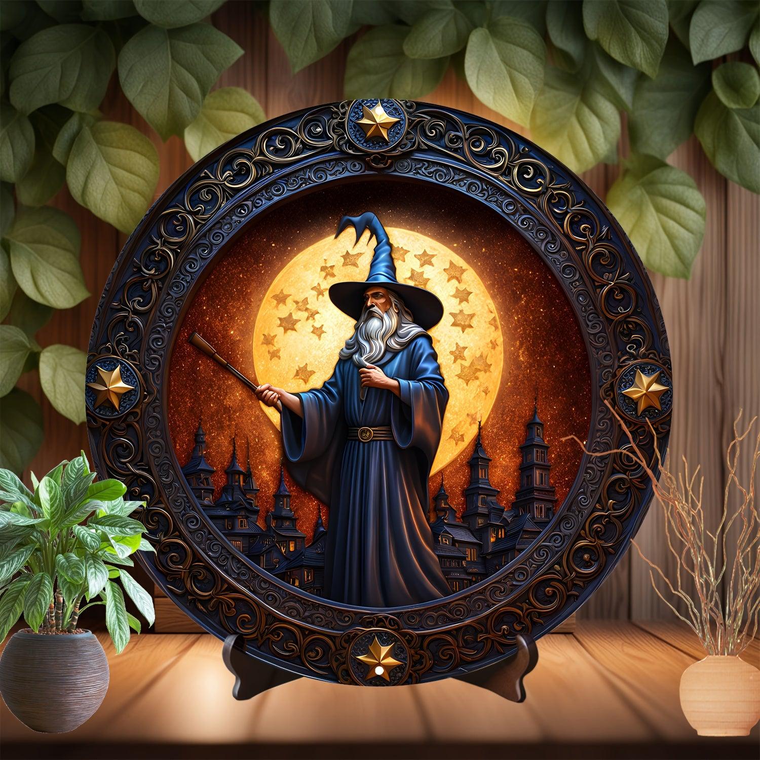 Fantasy Wizard Metal Sign Witch Wall Sign Magic Home Decor-MoonChildWorld