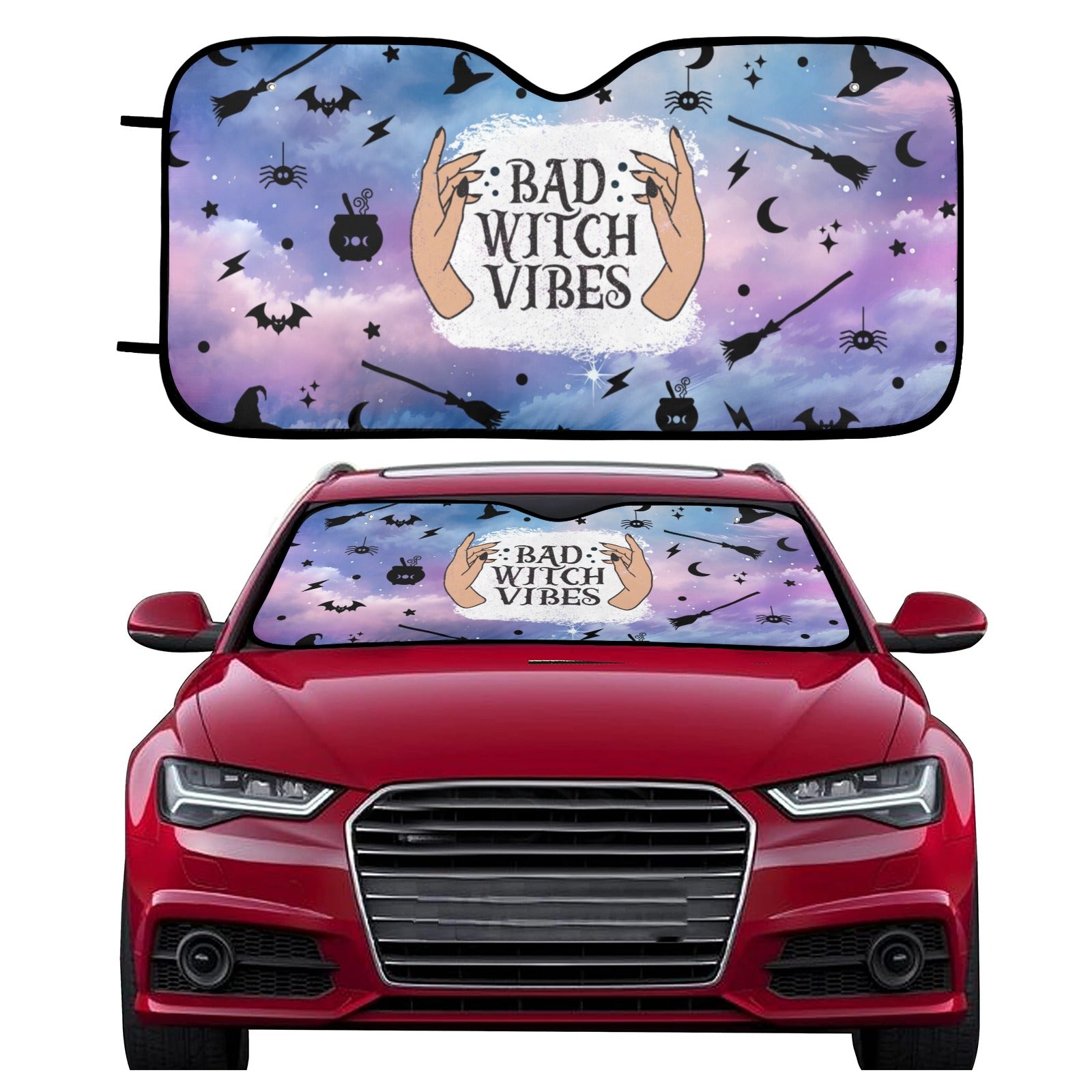 Bad witch vibes Car Sun Shade-MoonChildWorld
