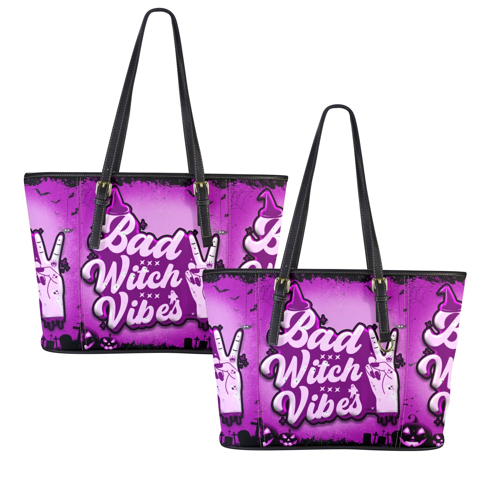 Bad Witch Vibes Tote Bag-MoonChildWorld