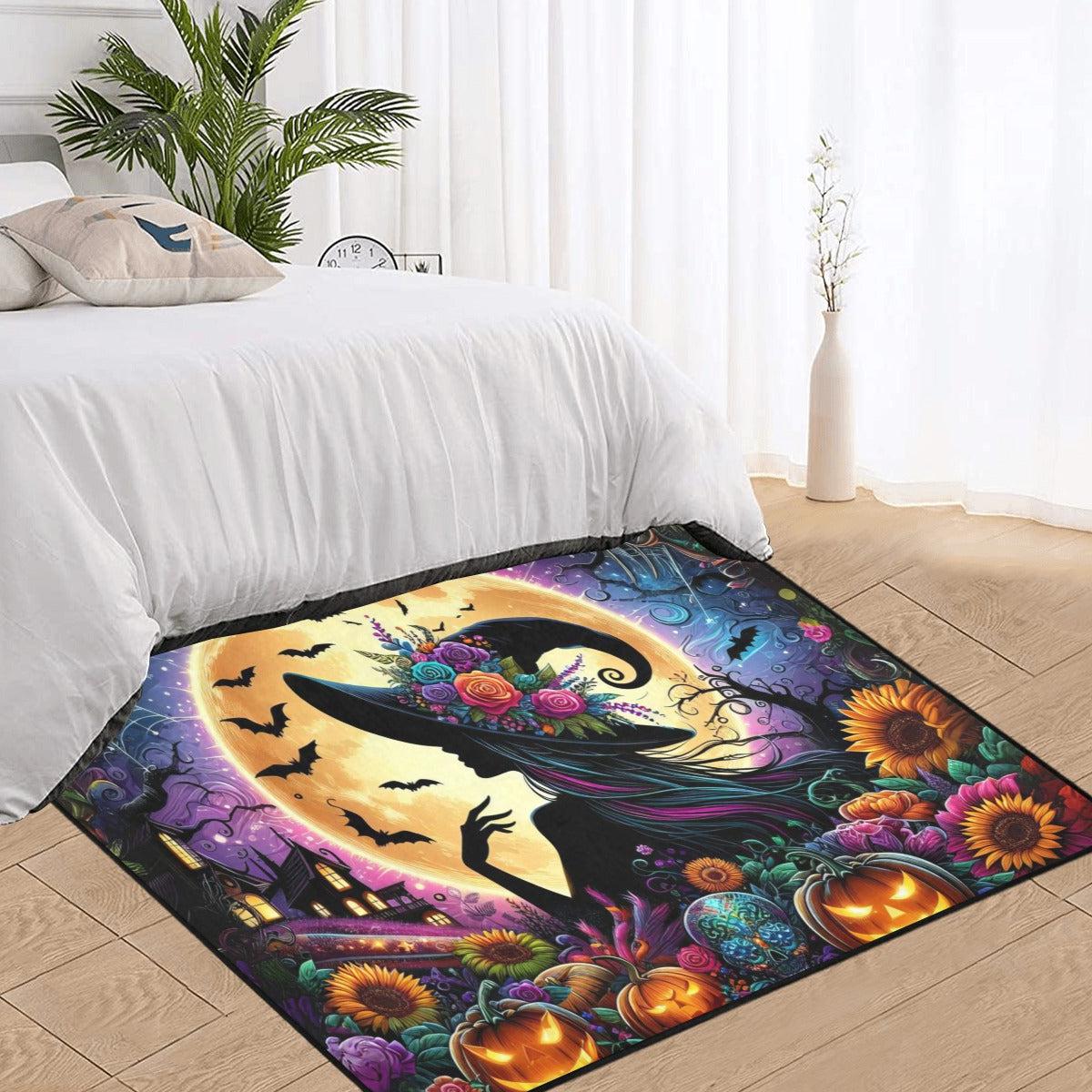 Moon Witch Area Rug Gothic Carpet for Halloween-MoonChildWorld