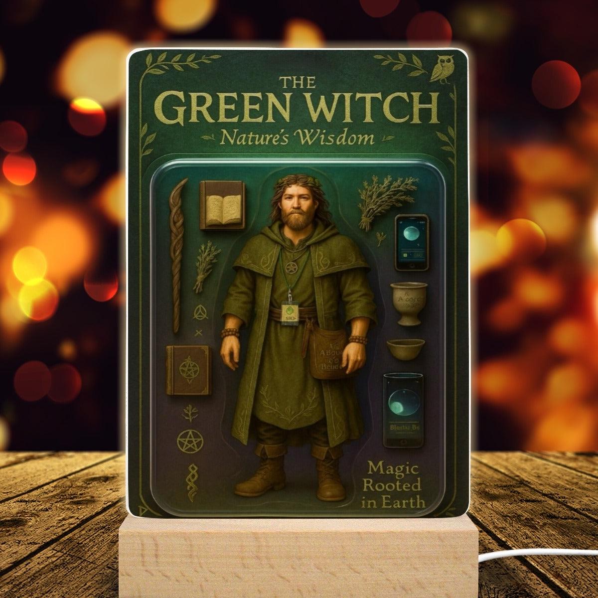 Male Witch Acrylic Photo Panel Witch Home Decor-MoonChildWorld