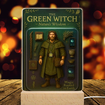 Male Witch Acrylic Photo Panel Witch Home Decor