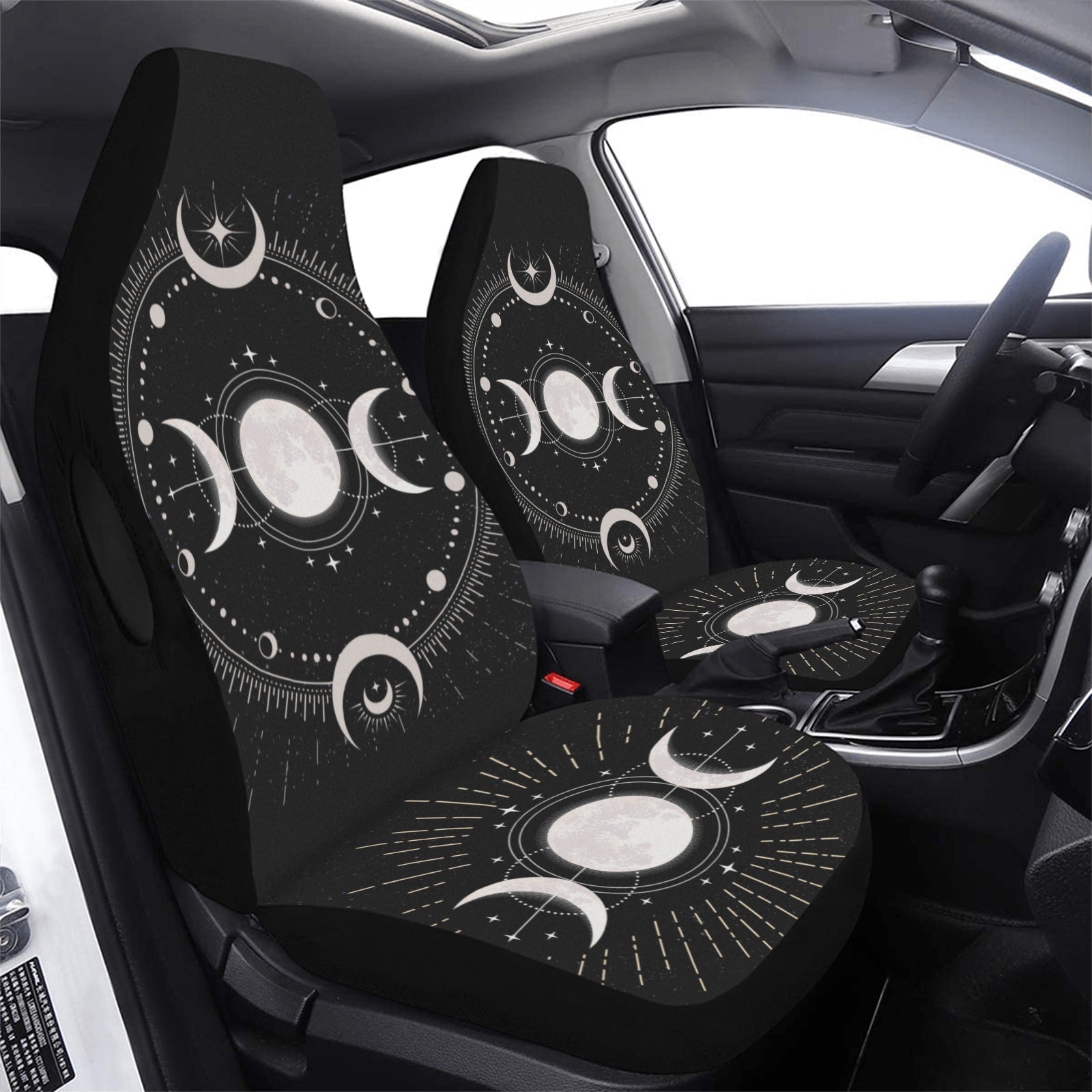 Triple moon Wicca Car Seat Cover-MoonChildWorld