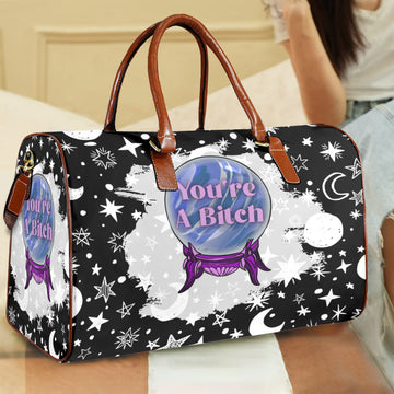 Crystal moon witchy Travel Bag-MoonChildWorld