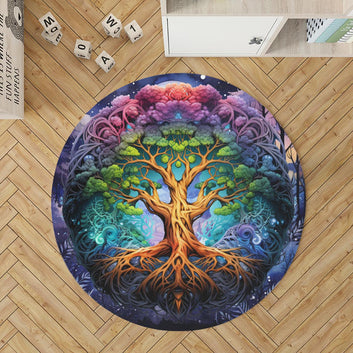 Tree of life Round Rug Pagan Rug
