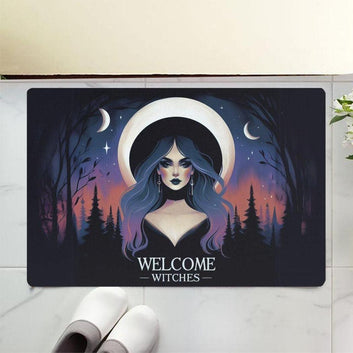 Welcome Witches Doormat - Halloween Witchy Doormat for Spooky Season