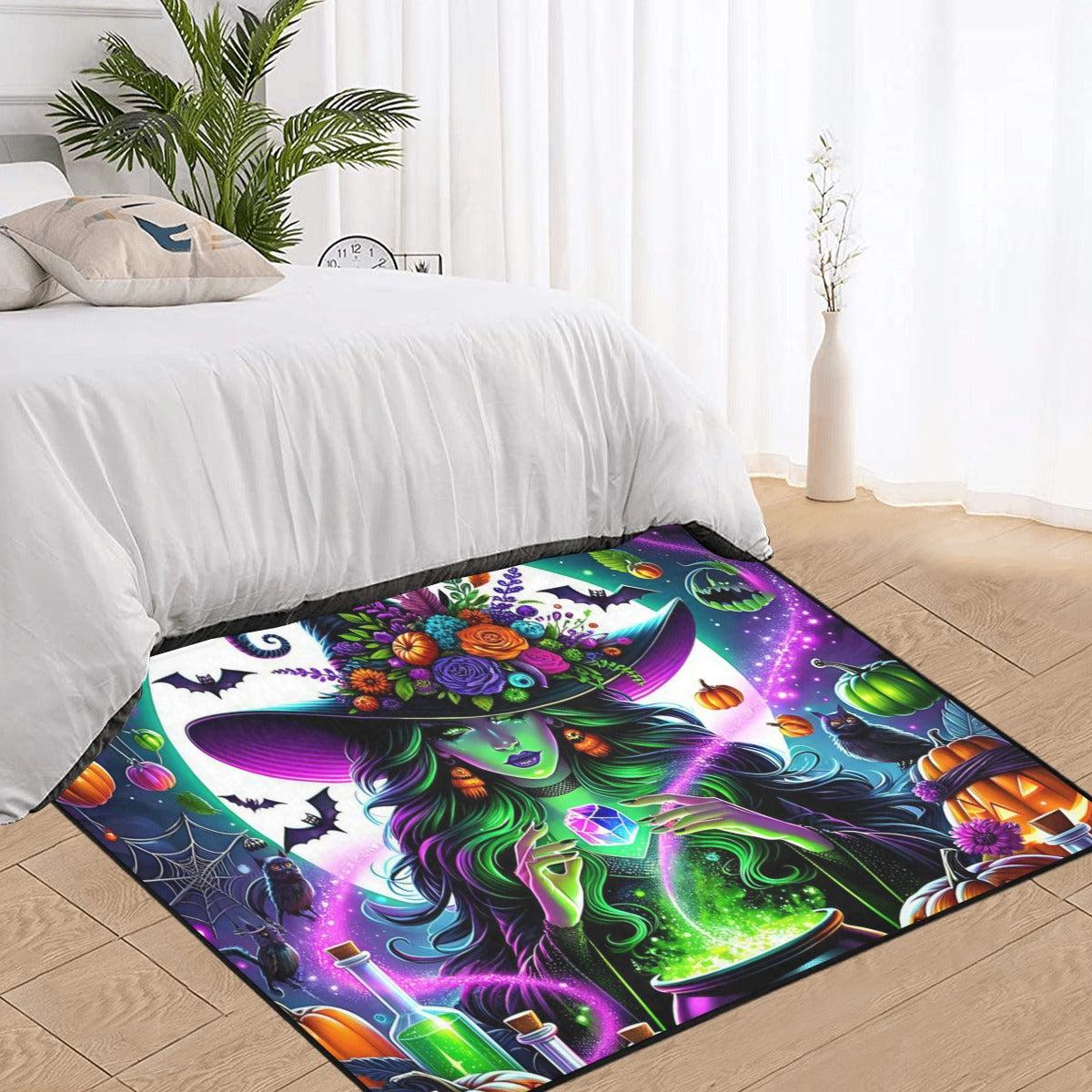 Spell Witch Area Rug Witchcraft Carpet for Halloween Decor-MoonChildWorld