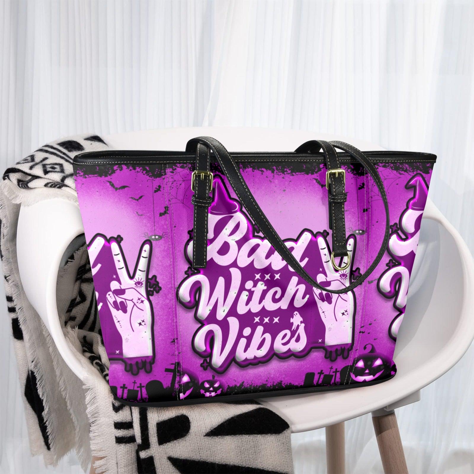 Bad Witch Vibes Tote Bag-MoonChildWorld