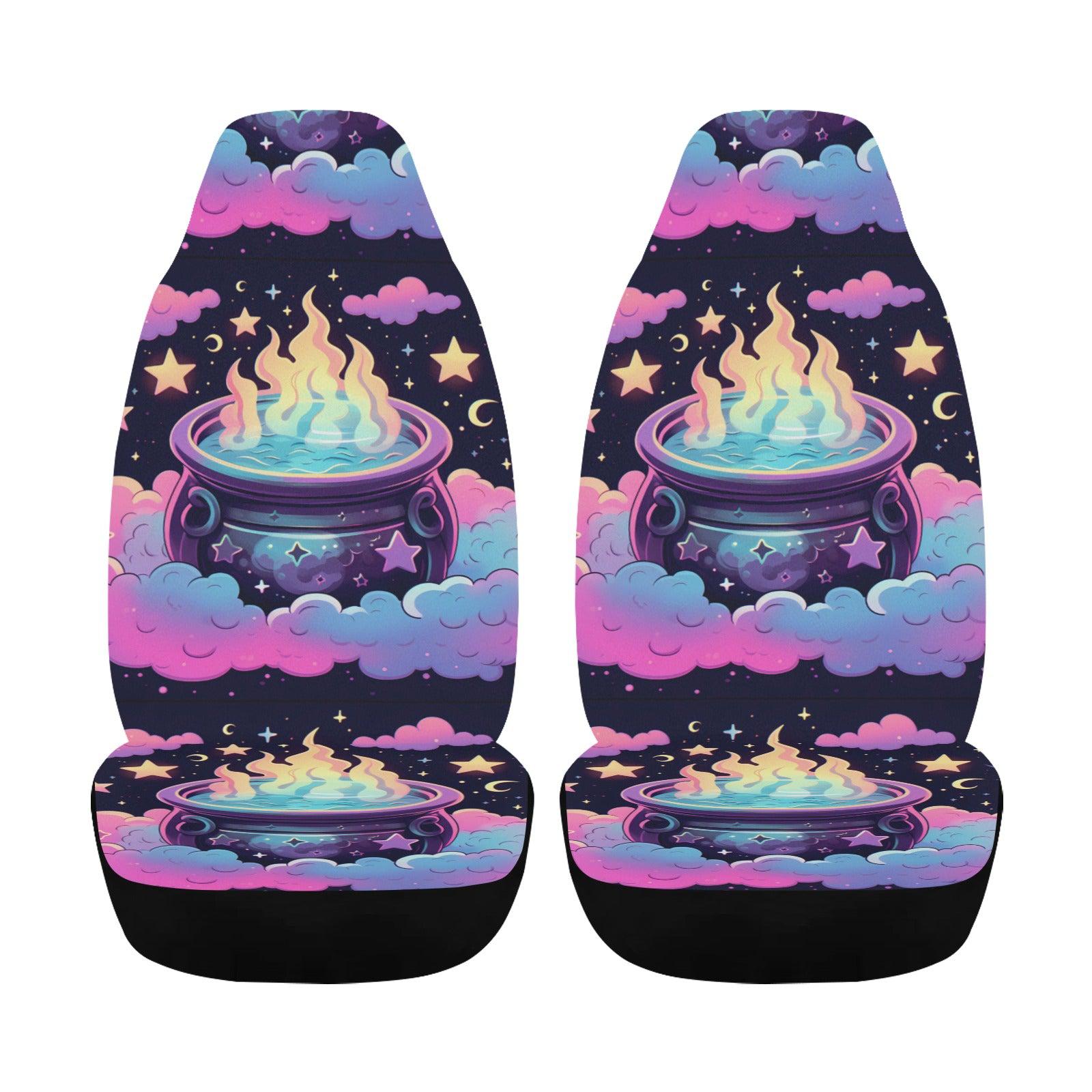 Magic Cauldron Witch Car Seat Cover-MoonChildWorld