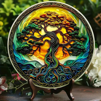 Tree of Life Metal Sign Pagan Decor