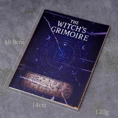 77 Pages Witchcraft Grimoire Book of Shadows with Moon Phases Herbal Lore Spells Gothic Dark Academia Witch Journal-MoonChildWorld