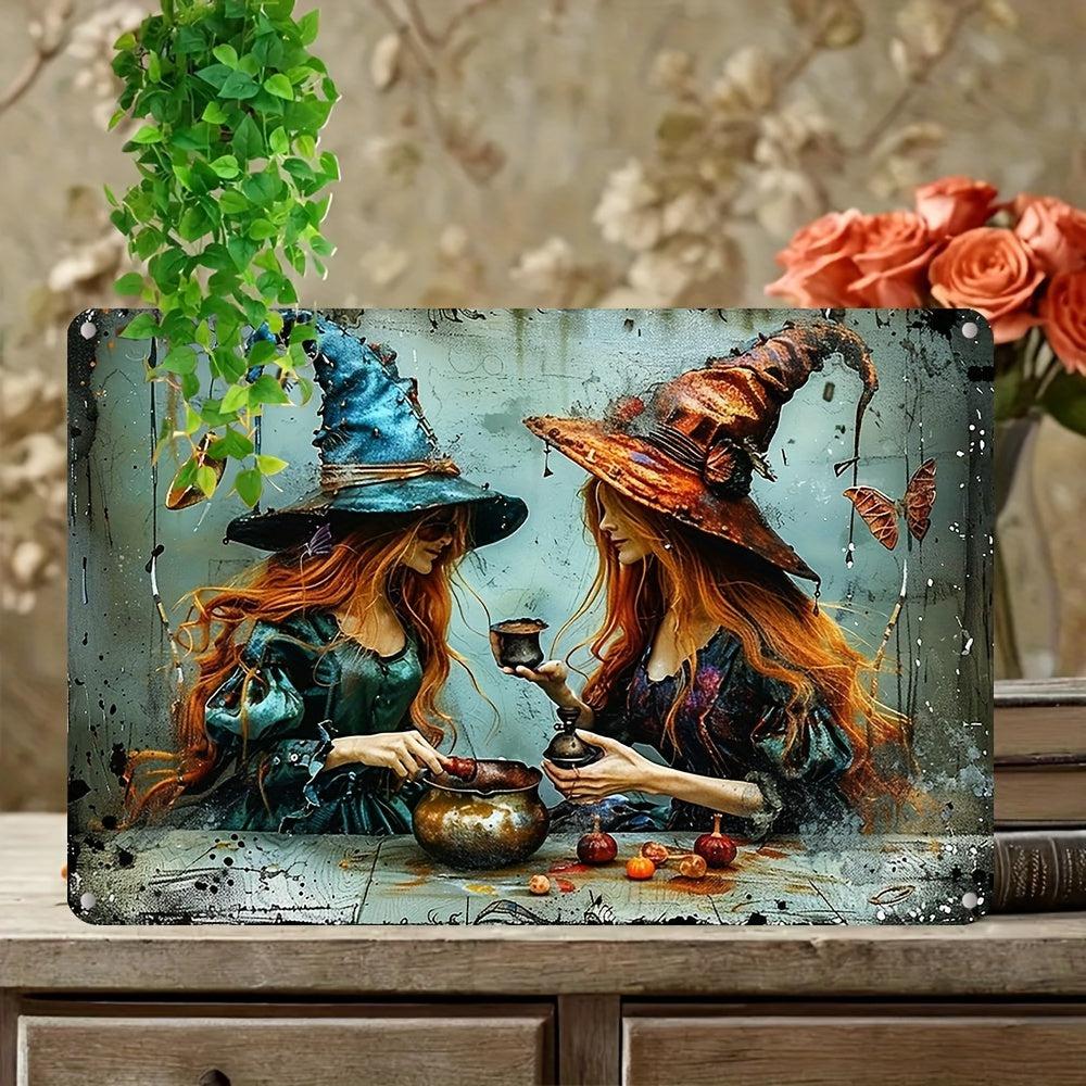 Enchanted Witches Decorative Sign Mystic Witch Wall Art-MoonChildWorld