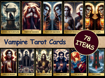 78 Vampire Tarot Cards