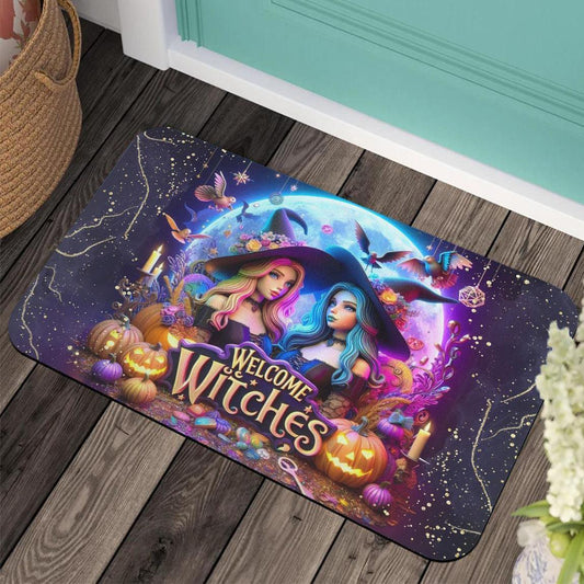 Welcome Witches Doormat - Halloween Witchy Doormat for Spooky Season