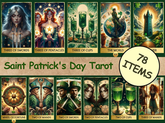 78 Saint Patrick's Day Tarot Cards Digital File