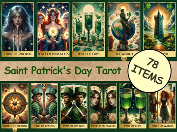 78 Saint Patrick's Day Tarot-MoonChildWorld