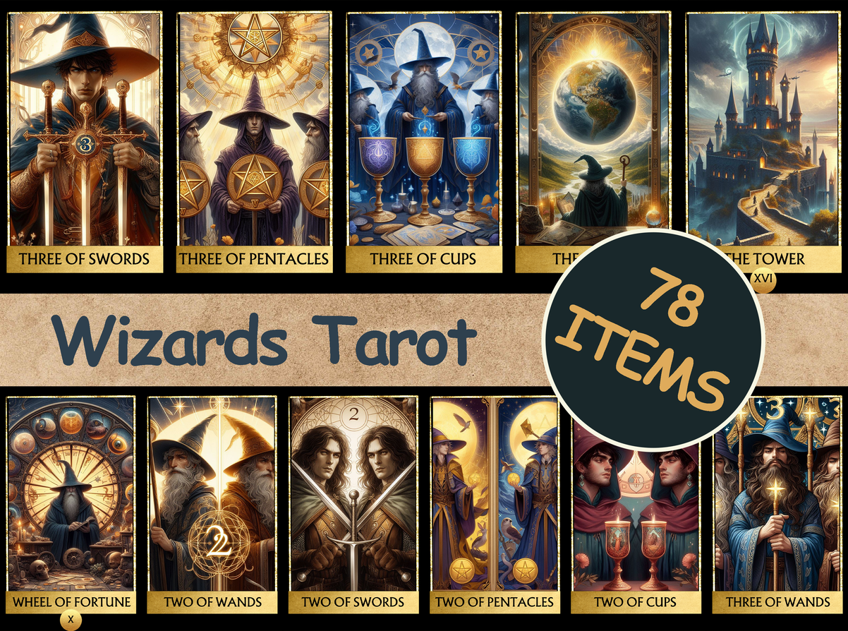 78 Wizards Tarot-MoonChildWorld