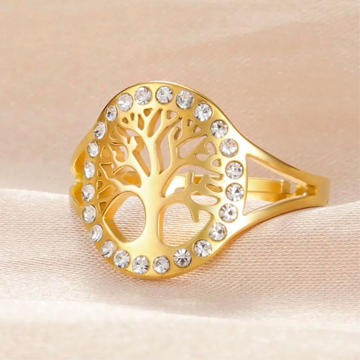 Spirit Tree of Life Ring Protection Ring Pagan Wiccan Jewelry-MoonChildWorld