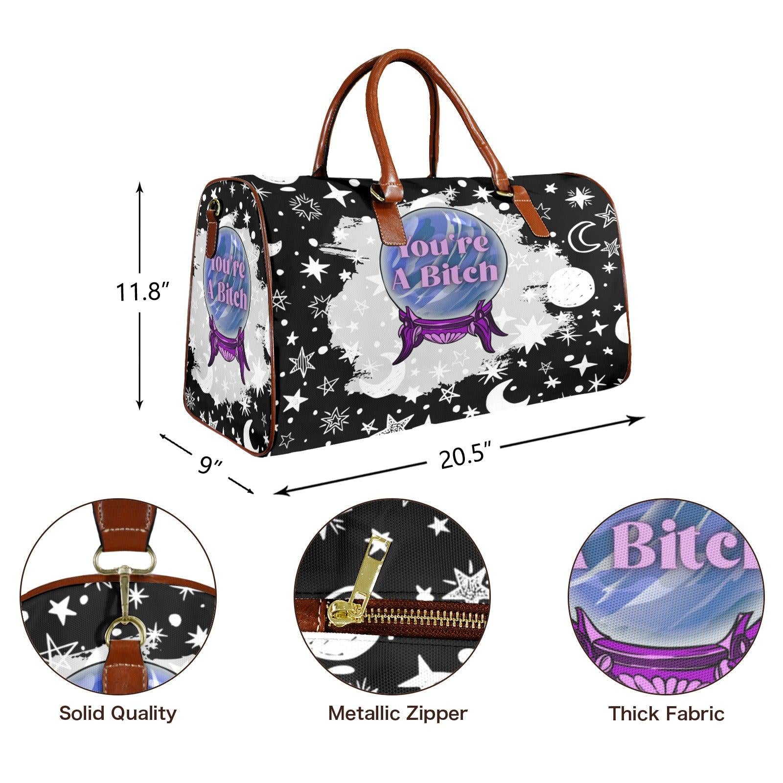 Crystal moon witchy Travel Bag-MoonChildWorld