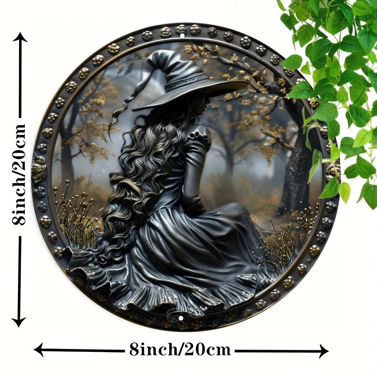 Dark Witch Metal Sign Mystic Witch Home Decor-MoonChildWorld