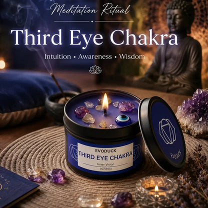 7 Chakra Candles Set Eco-Friendly Soy Wax for Meditation Rituals