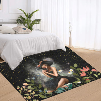 Dark witch area rug Witchy rug