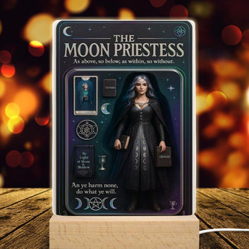 The Moon's Priestess Acrylic Photo Panel Witch Home Decor