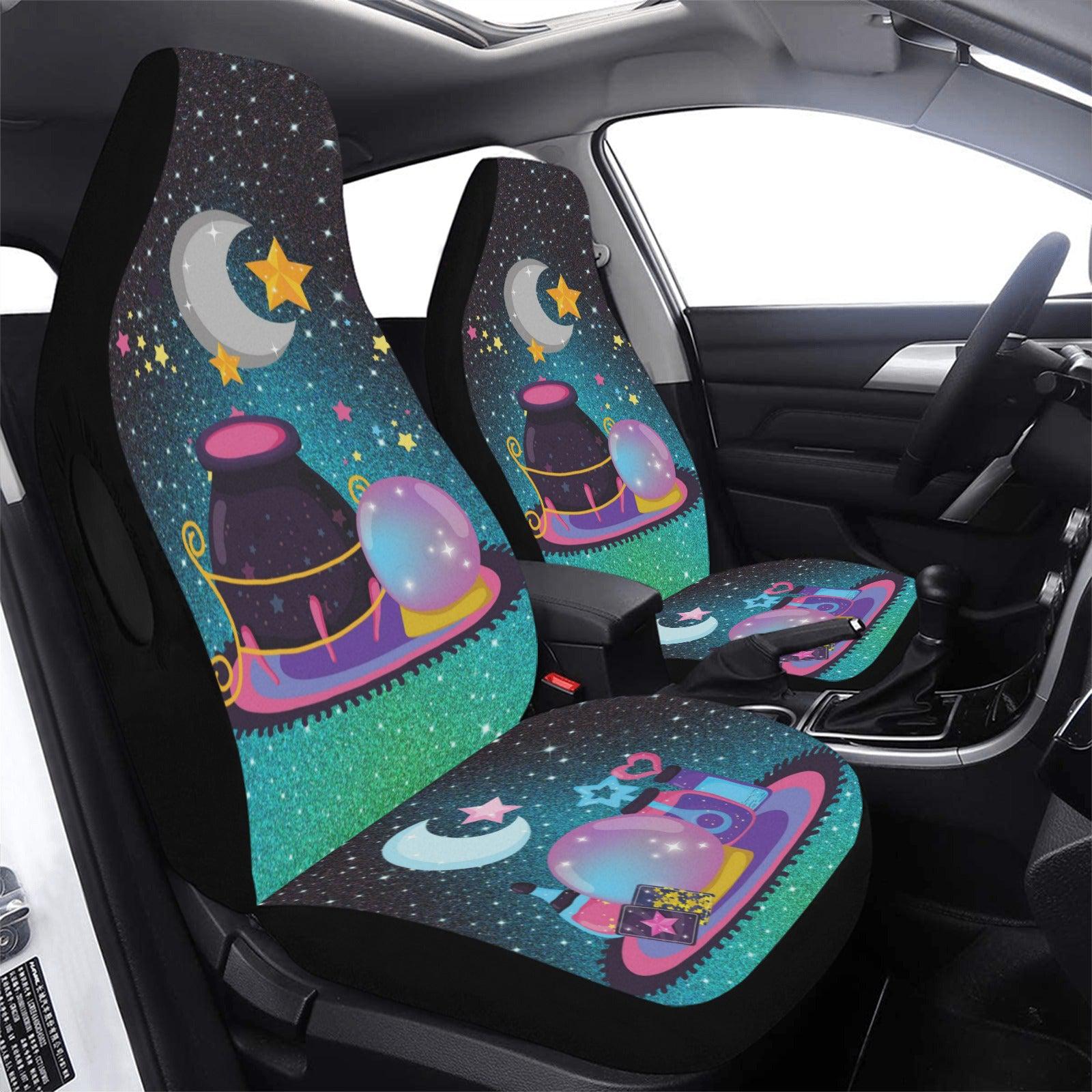 Crystal Ball Cauldron Witch Car Seat Cover-MoonChildWorld