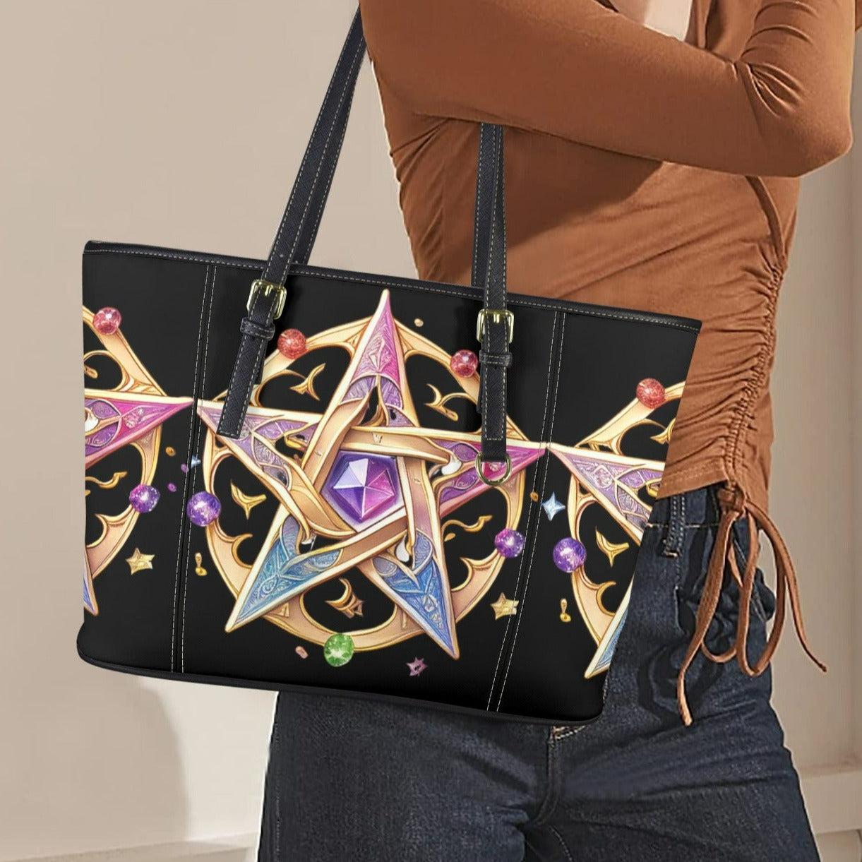 Magic Pentacle Pagan Tote Bag-MoonChildWorld