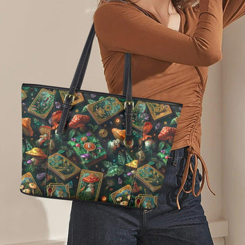 Mushroom Tarot Cards Witchy Tote Bag