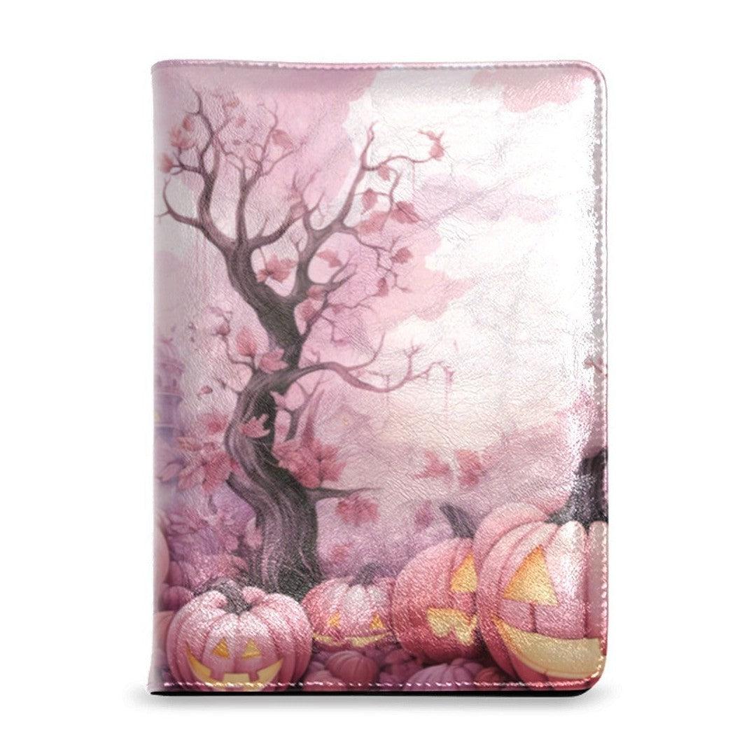 Pink Halloween Leather Notebook A5-MoonChildWorld
