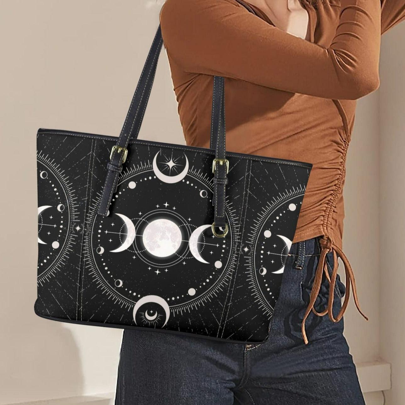 Triple moon Wicca Tote Bag-MoonChildWorld