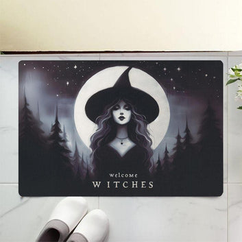 Welcome Witches Doormat - Halloween Witchy Doormat for Spooky Season