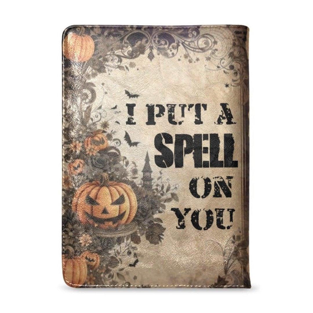 Vintage Magic Witch Halloween Leather Notebook A5-MoonChildWorld