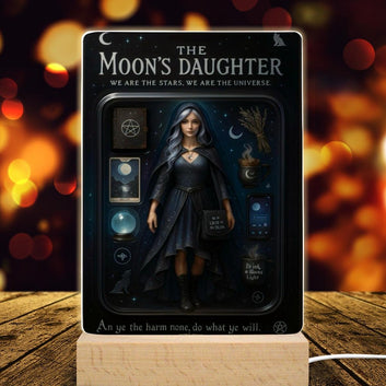 The Moon's Daughter Acrylic Photo Panel Witch Home Decor