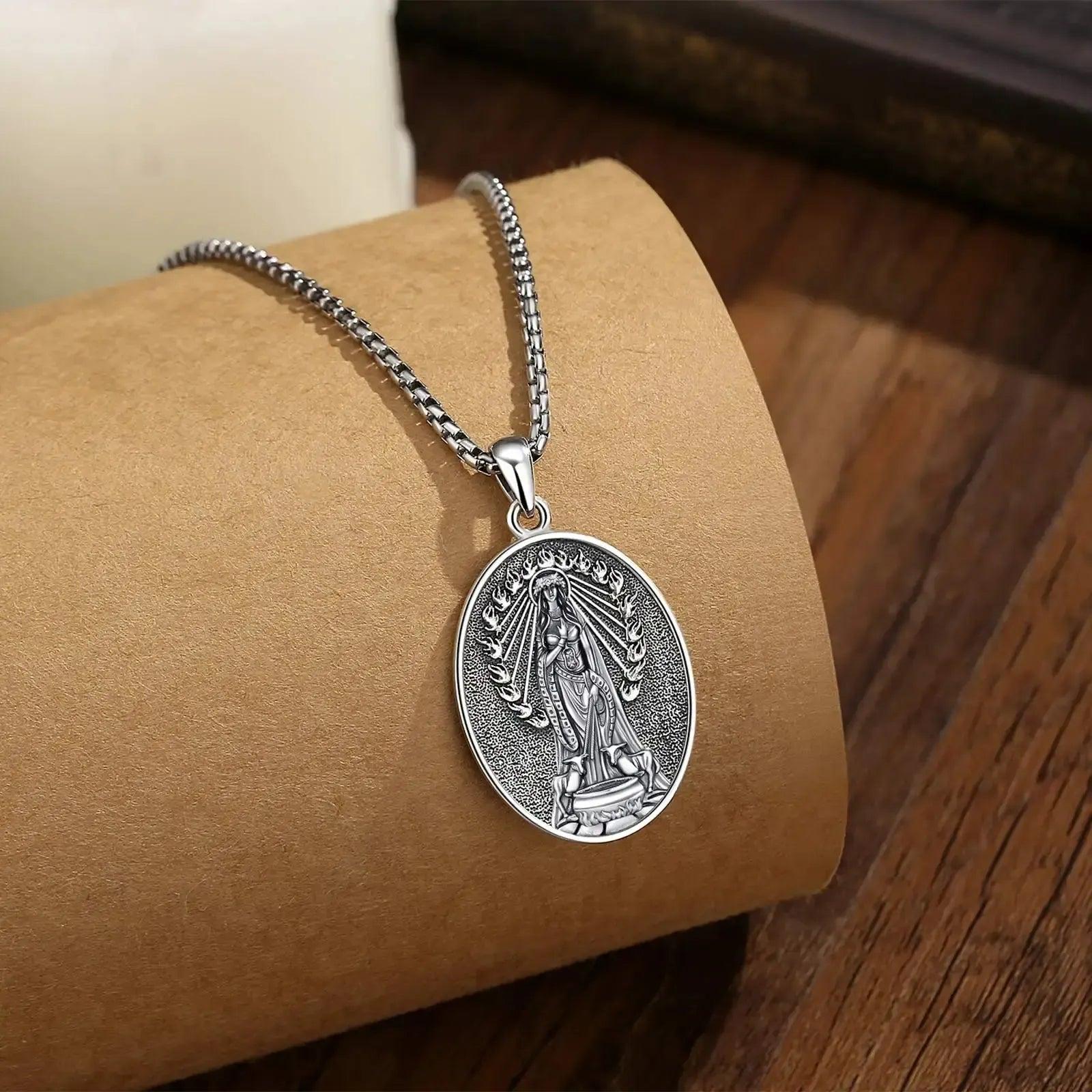 925 Silver Brigid Goddess Necklace Brigid’s Cross Celtic Fire Pendant Wicca Pagan Spiritual Jewelry-MoonChildWorld