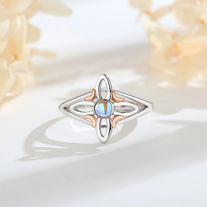 925 Sterling Silver Witchcraft Celtic Knot Witch Ring Wicca Pagan Jewelry Protection Amulet-MoonChildWorld