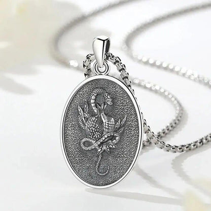 925 Sterling Silver Dark Goddess Persephone Necklace Pomegranate Skull Pendant Greek Mythology Wiccan Jewelry-MoonChildWorld