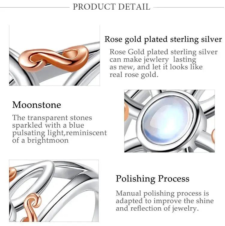 925 Sterling Silver Witchcraft Celtic Knot Witch Ring Wicca Pagan Jewelry Protection Amulet-MoonChildWorld