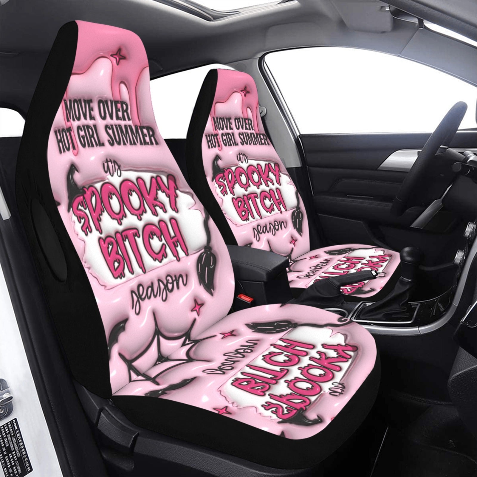 Halloween Spooky Bitch Witchy Car Seat Covers-MoonChildWorld