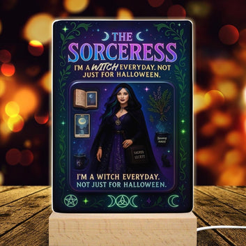 The Sorceress Acrylic Photo Panel Witch Home Decor