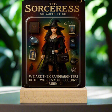 The Sorceress Acrylic Photo Panel Witch Home Decor-MoonChildWorld