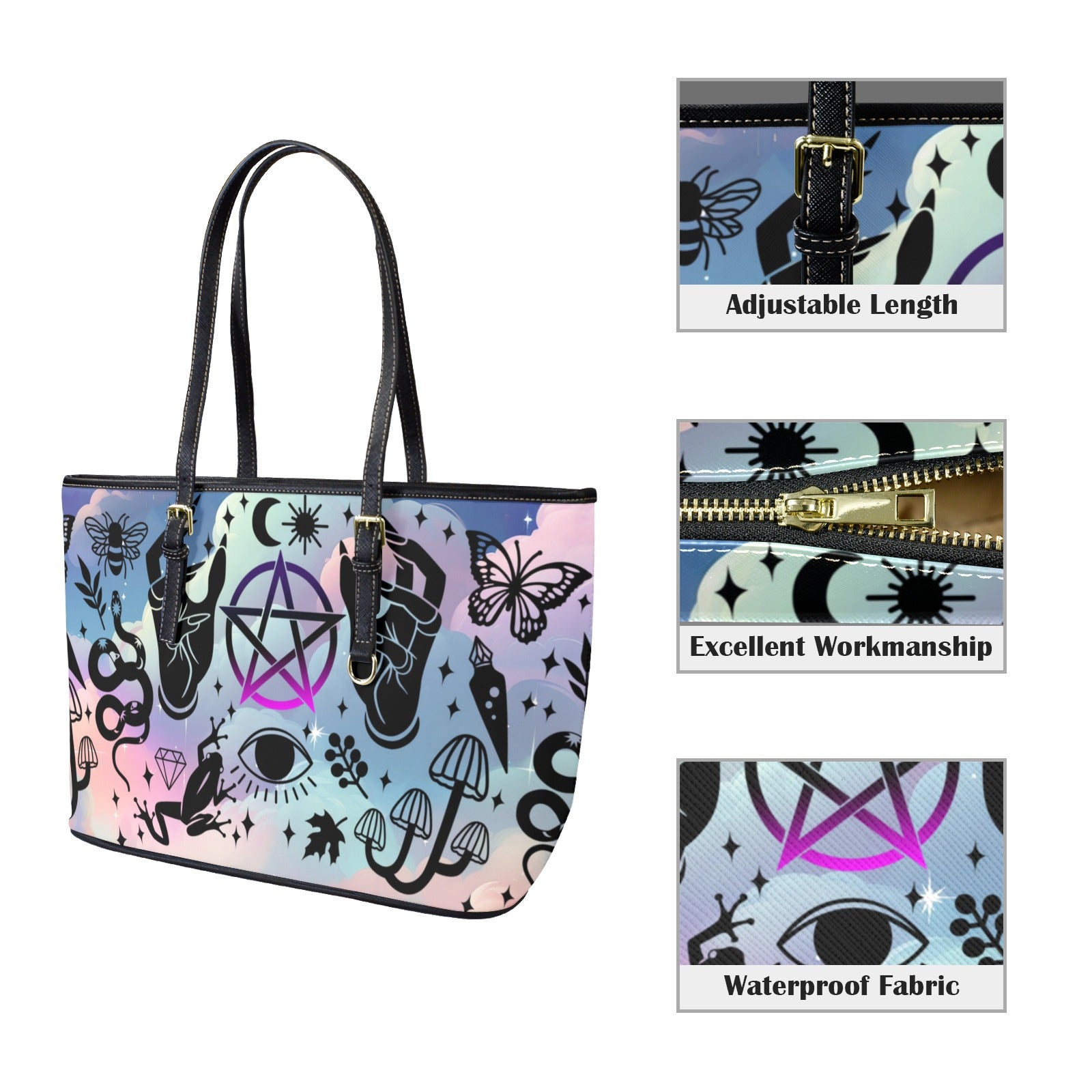 Magic things Witchy Tote Bag-MoonChildWorld