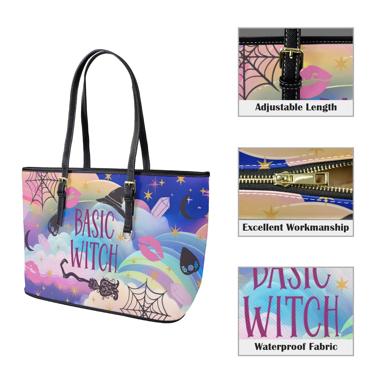 Basic witch Tote Bag-MoonChildWorld