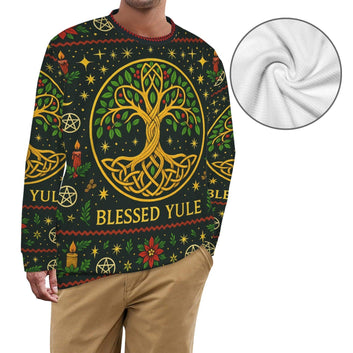 Celtic Tree of Life Pagan Yule Sweatshirt Yule Goddess Wicca Christmas Sweater