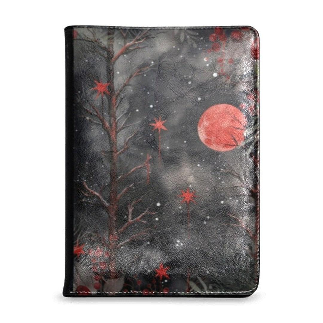 Dark Witch Gothic Christmas Leather Notebook A5-MoonChildWorld