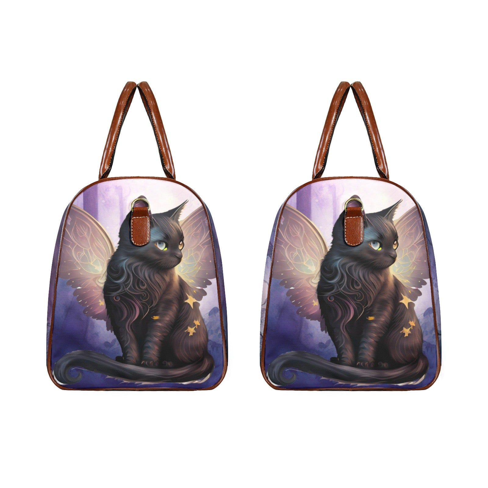 Gothic Black Cat Travel Bag-MoonChildWorld