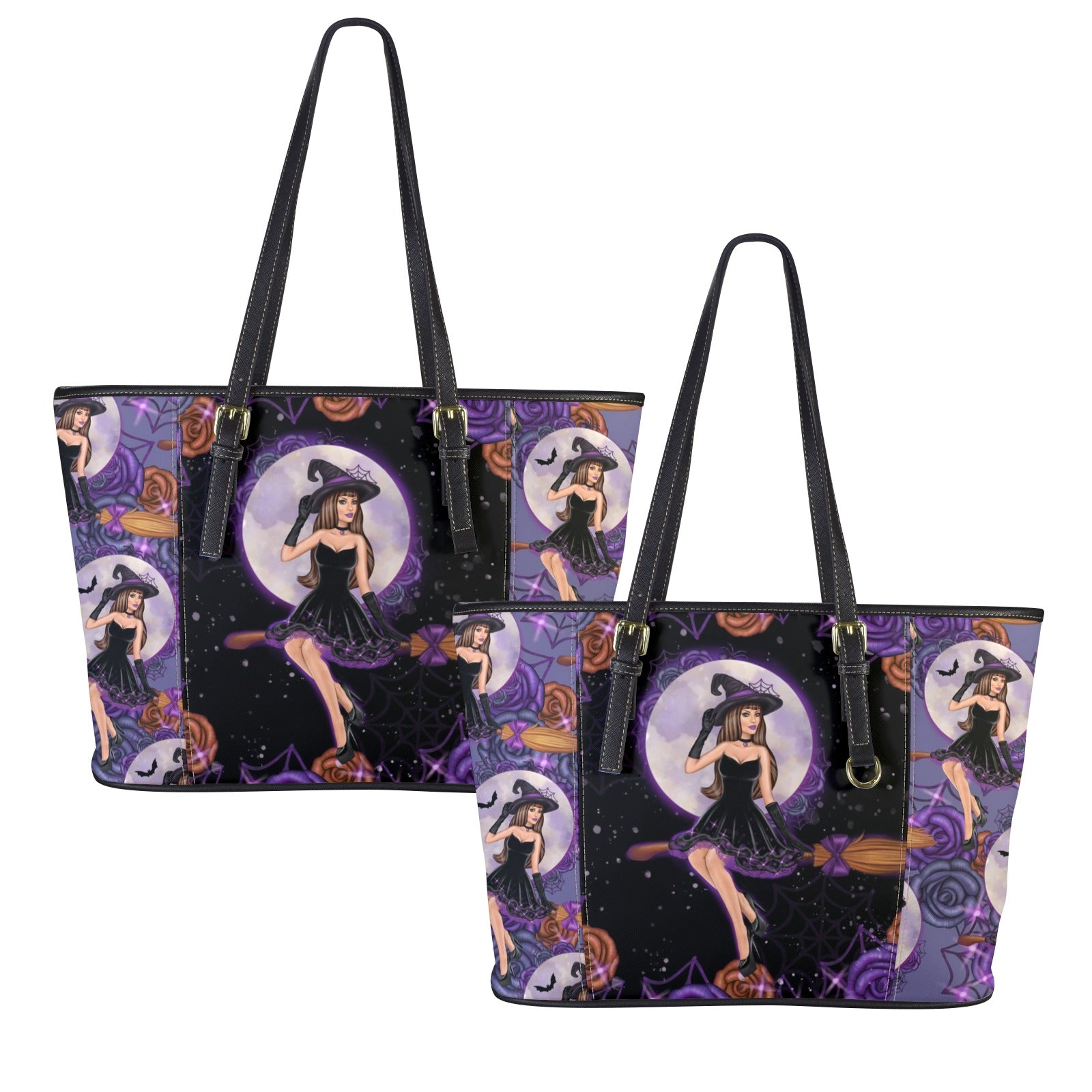 Halloween Mystic Witch Tote Bag-MoonChildWorld