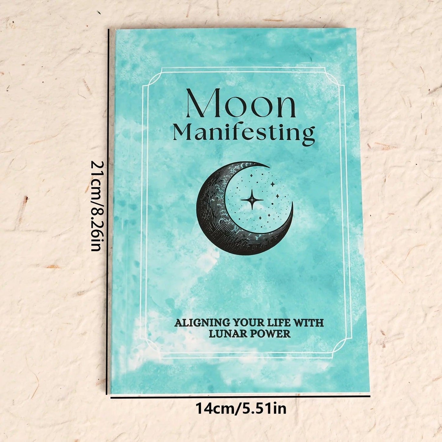 A5 Moon Manifesting Journal - Wicca Notebook Tarot Card Spreads, Full Moon Ritual, Planner Diary-MoonChildWorld