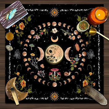Moon Phases Wicca Altar Tablecloth